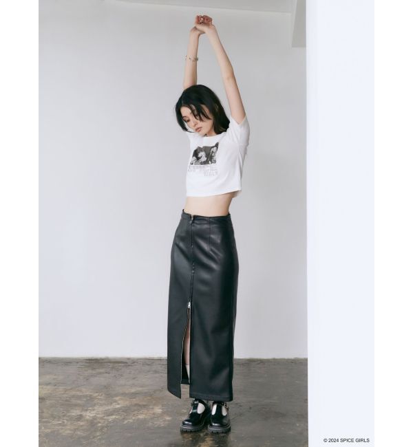 MURUA「【SPICE GIRLS】rhinestone logo Tシャツ」|Tシャツ・カットソー|