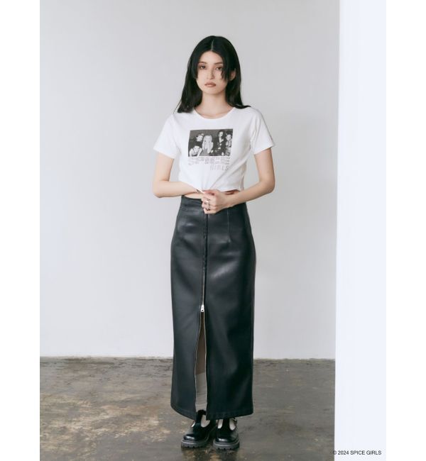 MURUA「【SPICE GIRLS】rhinestone logo Tシャツ」|Tシャツ・カットソー|