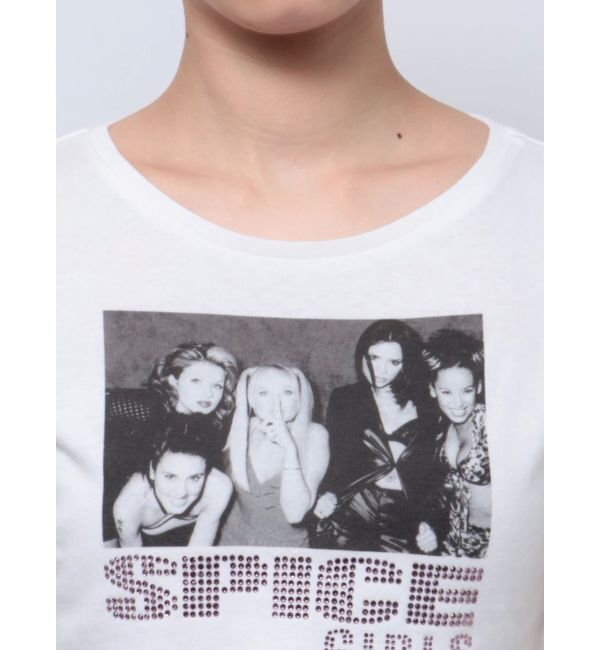 MURUA「【SPICE GIRLS】rhinestone logo Tシャツ」|Tシャツ・カットソー|