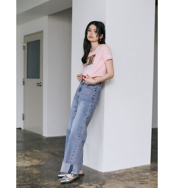 MURUA「【SPICE GIRLS】rhinestone logo Tシャツ」|Tシャツ・カットソー|