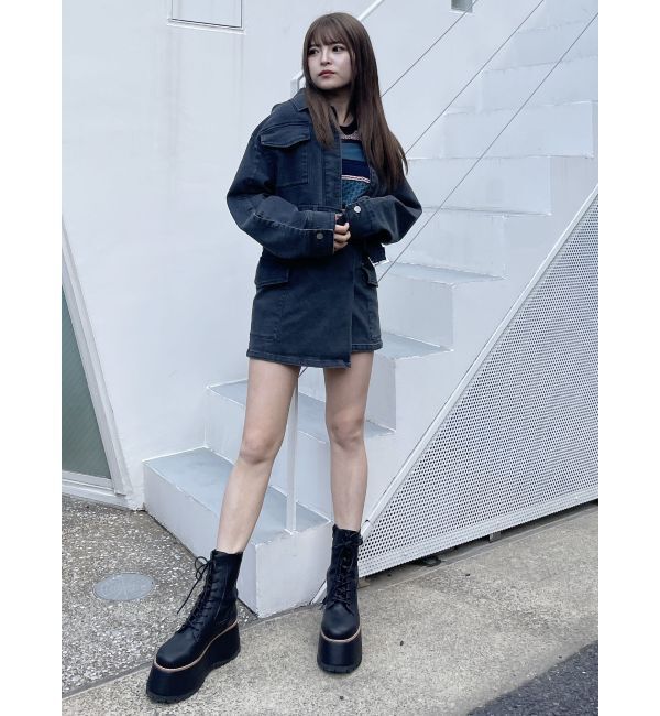 MURUA「レースアップブーツ」|ショートブーツ|