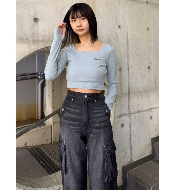 MURUA「ジップヘムカーゴデニムパンツ」|デニム|