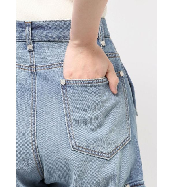 MURUA「ジップヘムカーゴデニムパンツ」|デニム|
