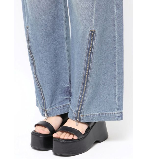 MURUA「ジップヘムカーゴデニムパンツ」|デニム|