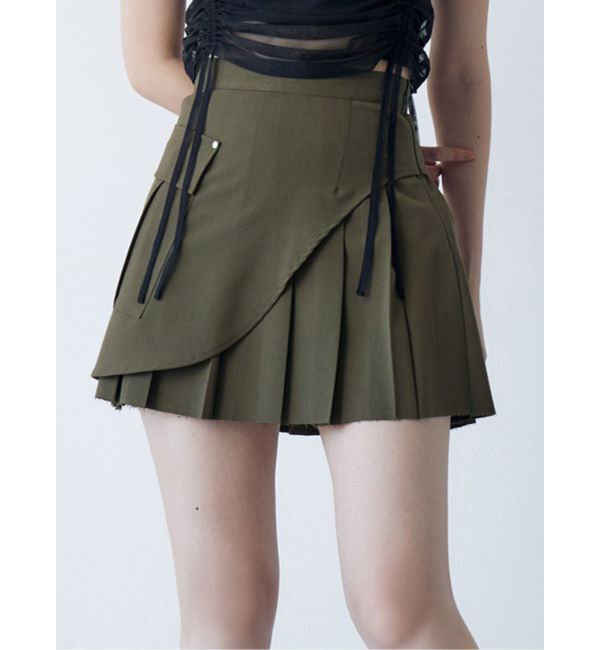 MURUA「カットオフアシメプリーツスカート」|スカート|