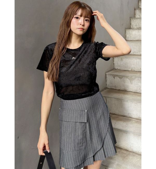 MURUA「カットオフアシメプリーツスカート」|スカート|