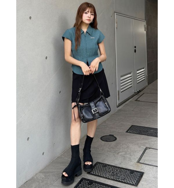 MURUA「カットオフアシメプリーツスカート」|スカート|