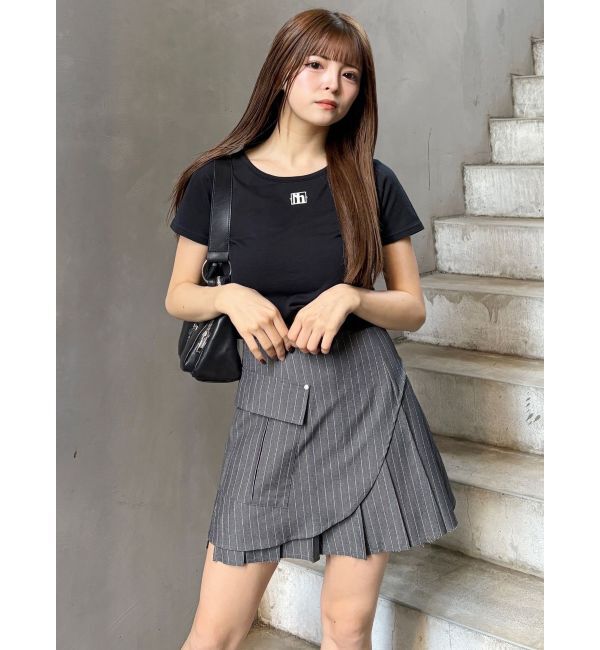 MURUA「カットオフアシメプリーツスカート」|スカート|