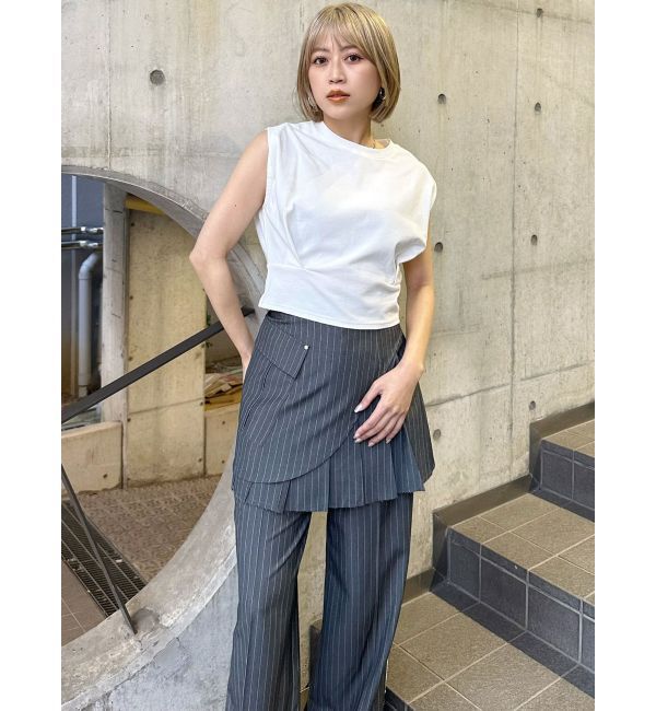 MURUA「カットオフアシメプリーツスカート」|スカート|