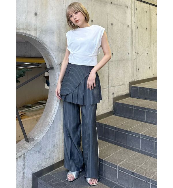 MURUA「カットオフアシメプリーツスカート」|スカート|