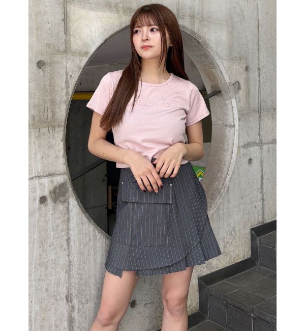 MURUA「カットオフアシメプリーツスカート」|スカート|