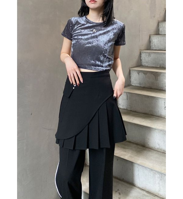 MURUA「カットオフアシメプリーツスカート」|スカート|