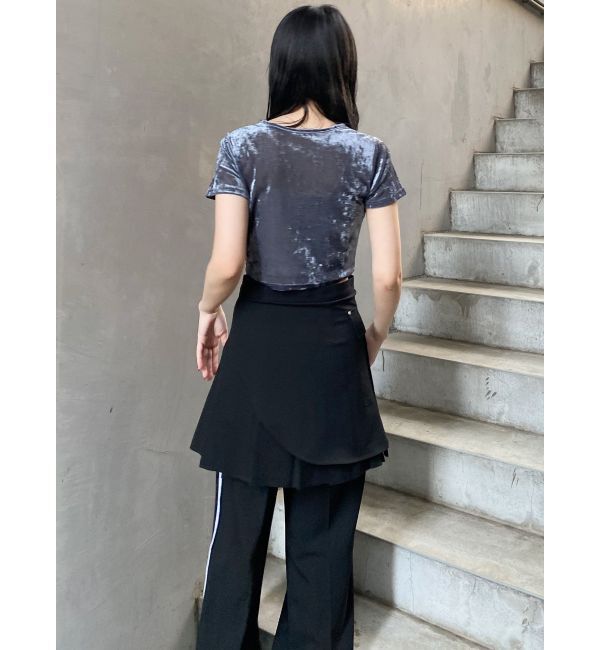 MURUA「カットオフアシメプリーツスカート」|スカート|