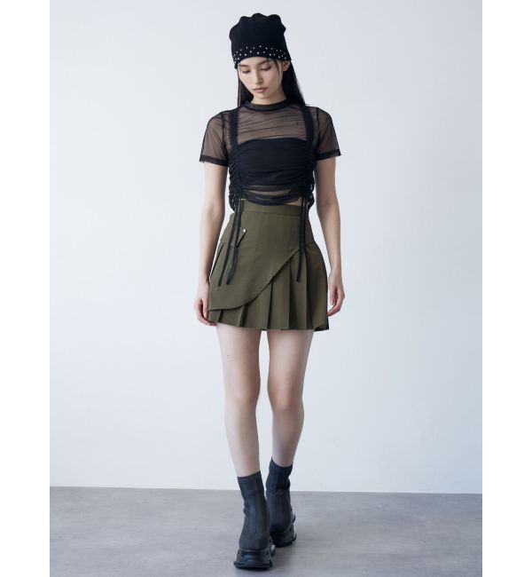 MURUA「カットオフアシメプリーツスカート」|スカート|