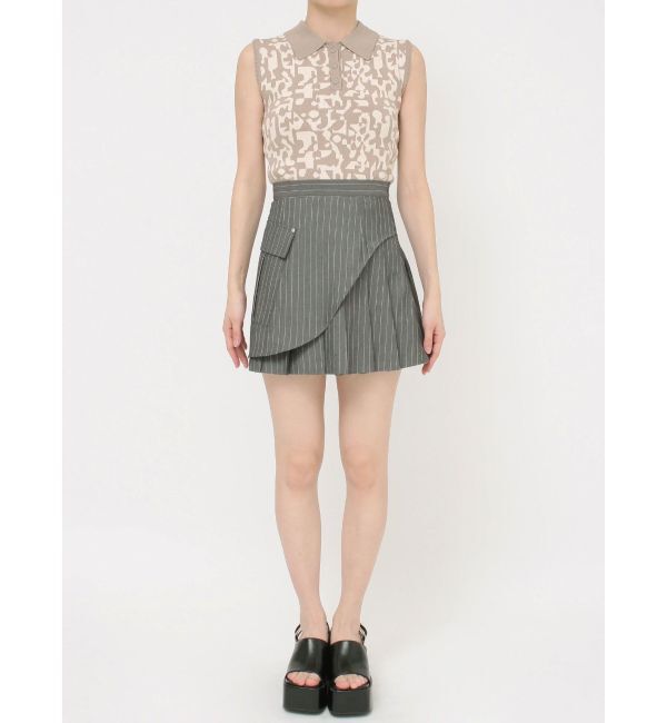 MURUA「カットオフアシメプリーツスカート」|スカート|