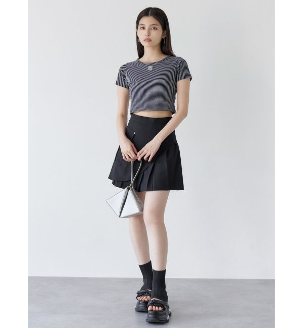 MURUA「カットオフアシメプリーツスカート」|スカート|