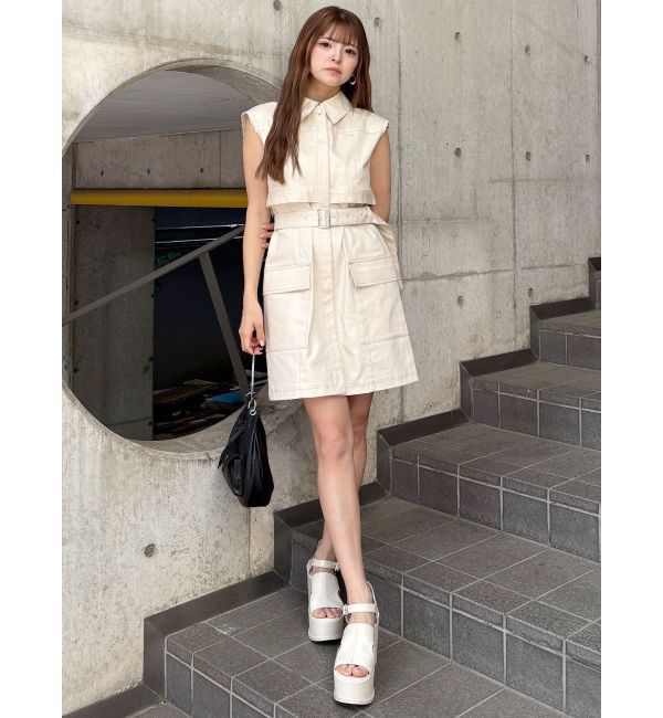 MURUA「ステッチミニワンピース」|ワンピース|