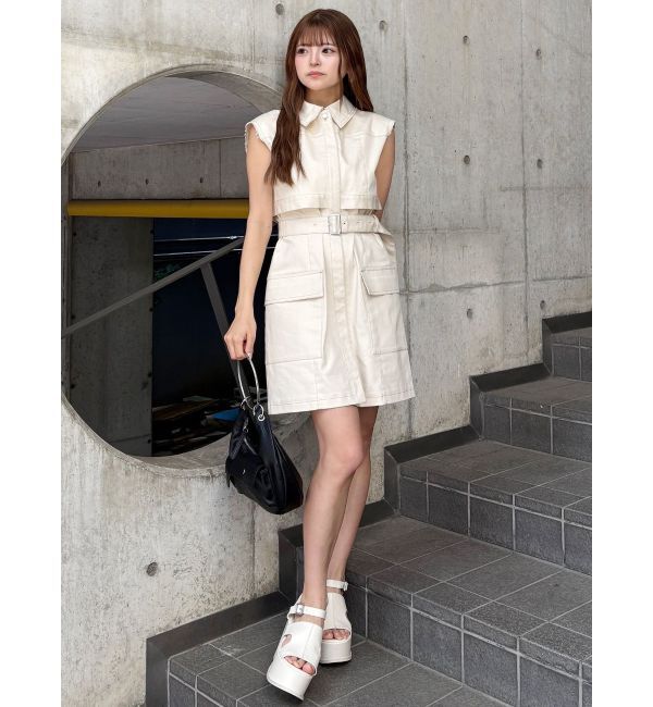 MURUA「ステッチミニワンピース」|ワンピース|