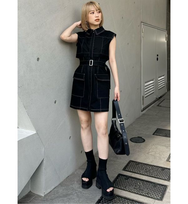 MURUA「ステッチミニワンピース」|ワンピース|