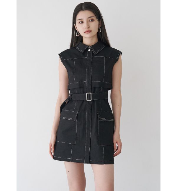 MURUA「ステッチミニワンピース」|ワンピース|