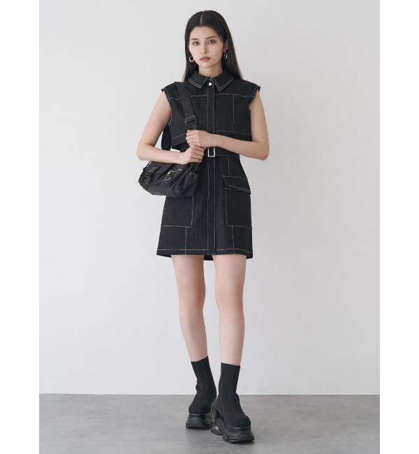 MURUA「ステッチミニワンピース」|ワンピース|