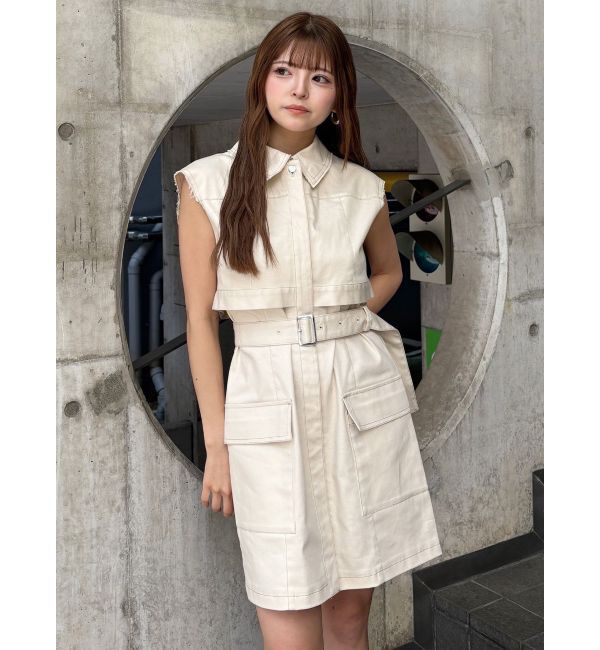 MURUA「ステッチミニワンピース」|ワンピース|