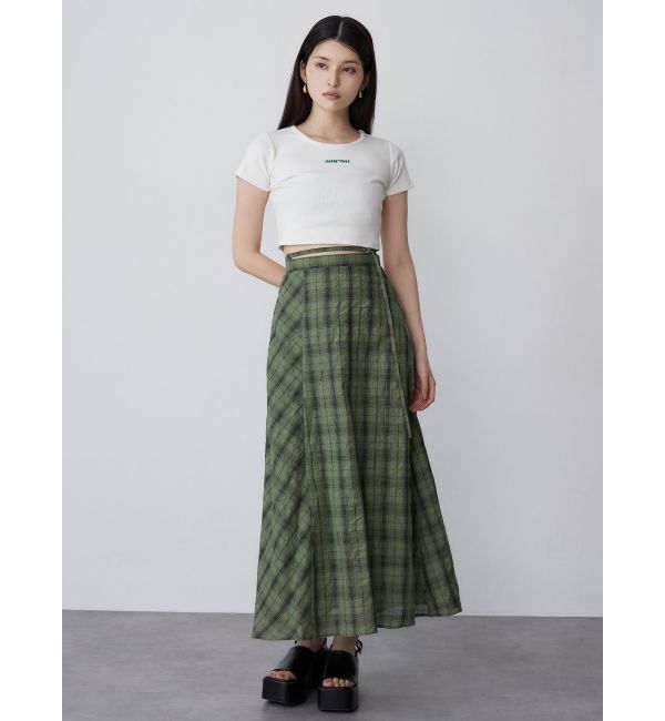 MURUA「チェックフレアスカート」|スカート|