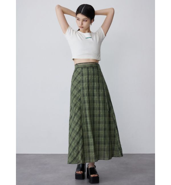 MURUA「チェックフレアスカート」|スカート|