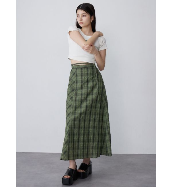 MURUA「チェックフレアスカート」|スカート|