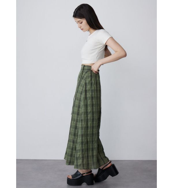 MURUA「チェックフレアスカート」|スカート|