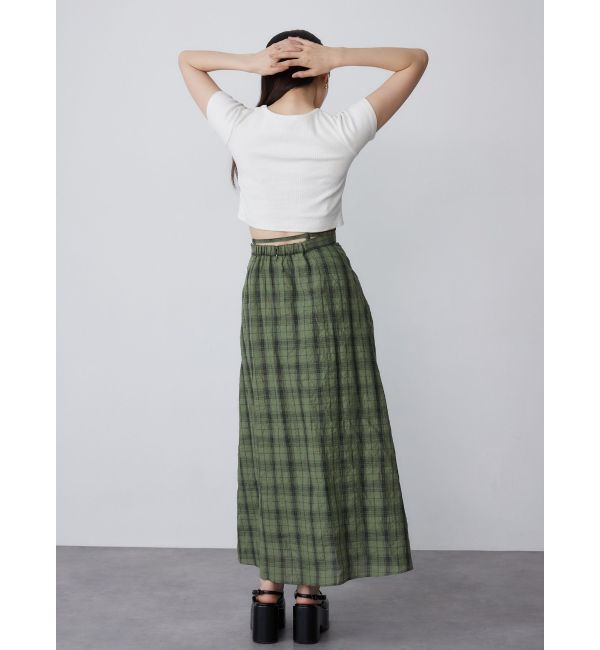 MURUA「チェックフレアスカート」|スカート|