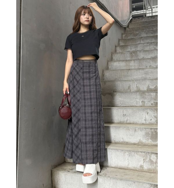 MURUA「チェックフレアスカート」|スカート|