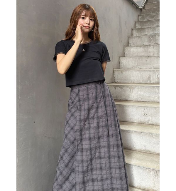 MURUA「チェックフレアスカート」|スカート|