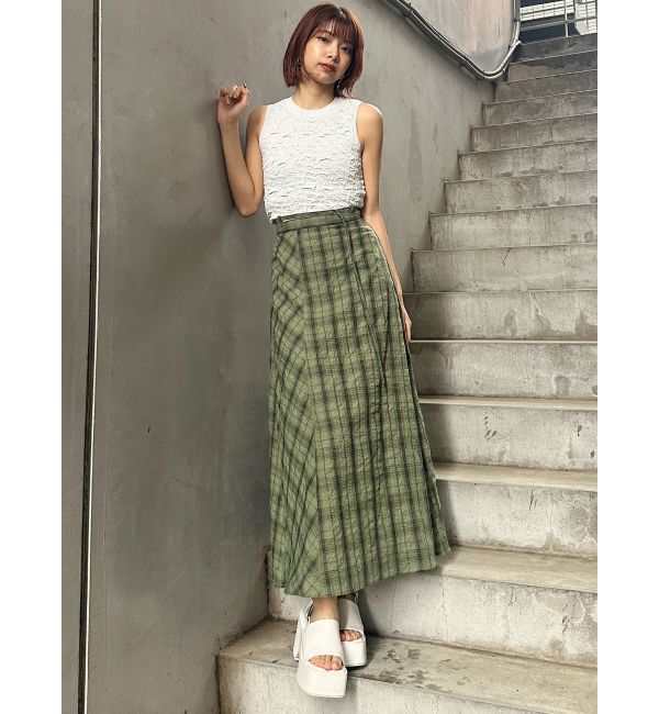 MURUA「チェックフレアスカート」|スカート|