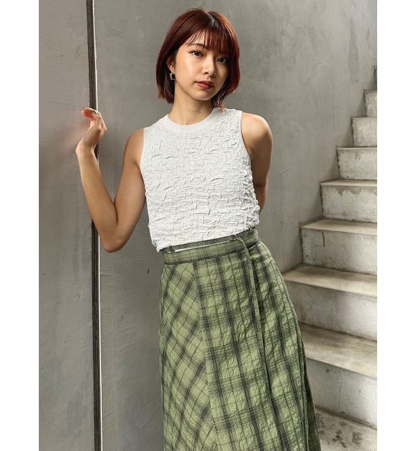 MURUA「チェックフレアスカート」|スカート|