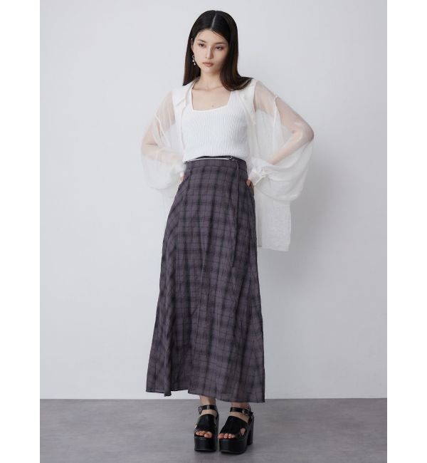 MURUA「チェックフレアスカート」|スカート|