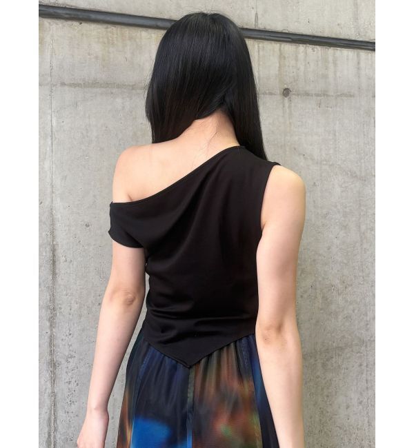 MURUA「ドレープワンショルトップス」|Tシャツ・カットソー|