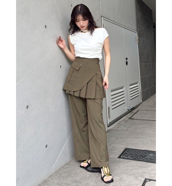 MURUA「ドレープワンショルトップス」|Tシャツ・カットソー|