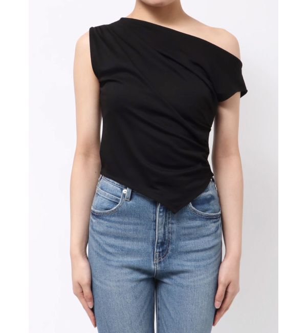 MURUA「ドレープワンショルトップス」|Tシャツ・カットソー|