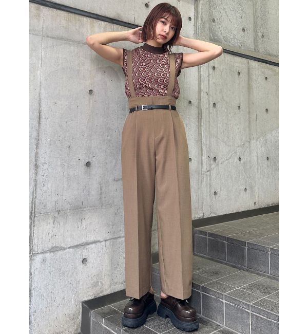 MURUA「チェーンベルトサスペンダーパンツ」|その他|
