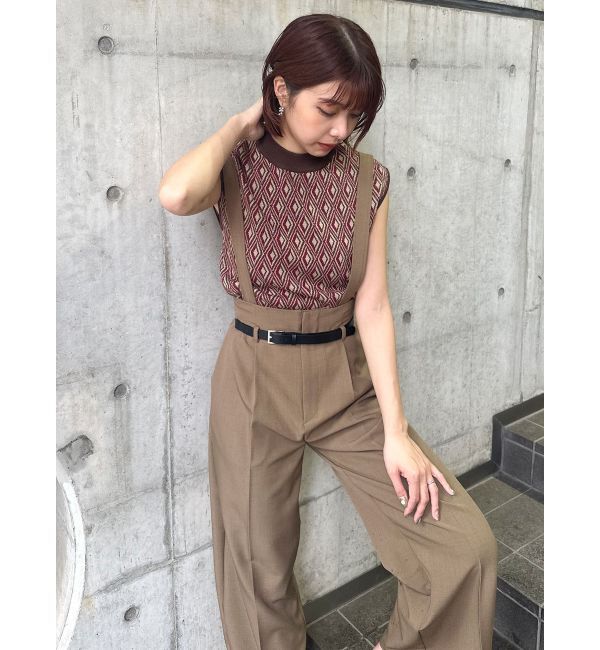 MURUA「チェーンベルトサスペンダーパンツ」|その他|