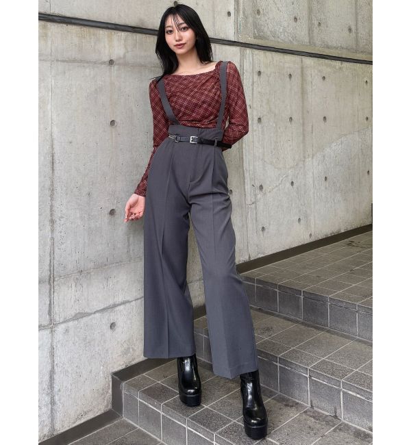 MURUA「チェーンベルトサスペンダーパンツ」|その他|