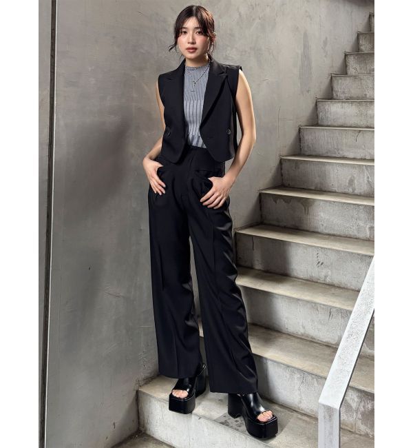 MURUA「ショートテーラードジレ」|ベスト・ジレ|