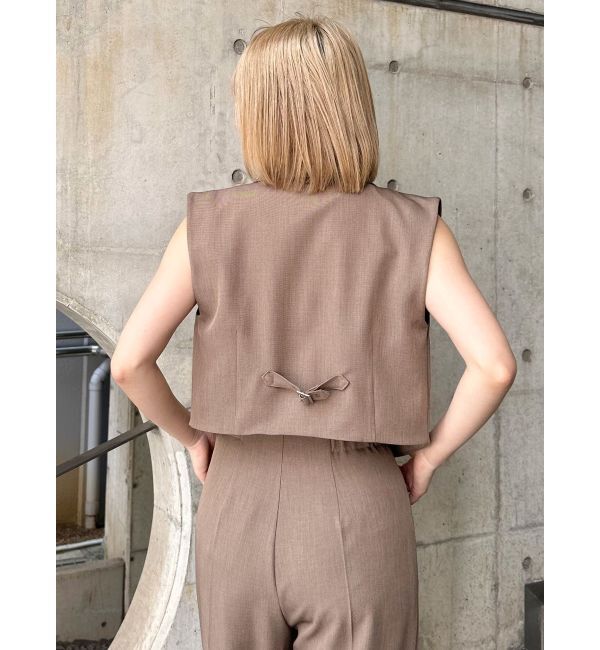 MURUA「ショートテーラードジレ」|ベスト・ジレ|