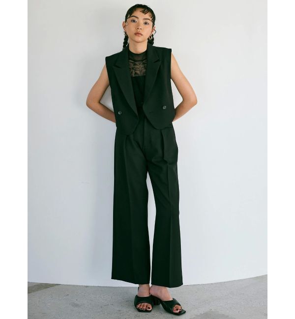 MURUA「ショートテーラードジレ」|ベスト・ジレ|