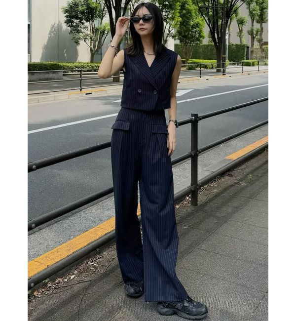 MURUA「ショートテーラードジレ」|ベスト・ジレ|