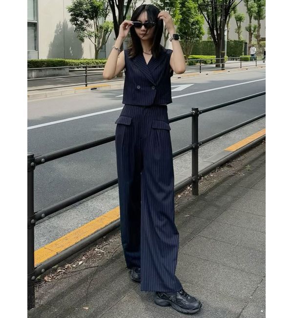 MURUA「ショートテーラードジレ」|ベスト・ジレ|