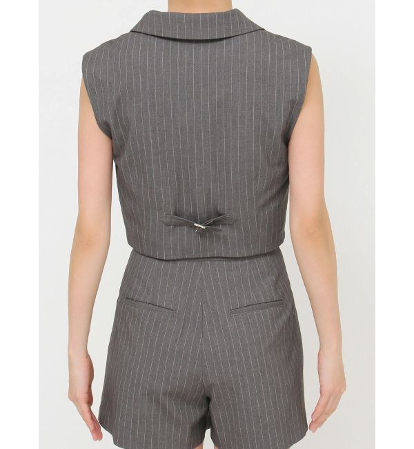 MURUA「ショートテーラードジレ」|ベスト・ジレ|