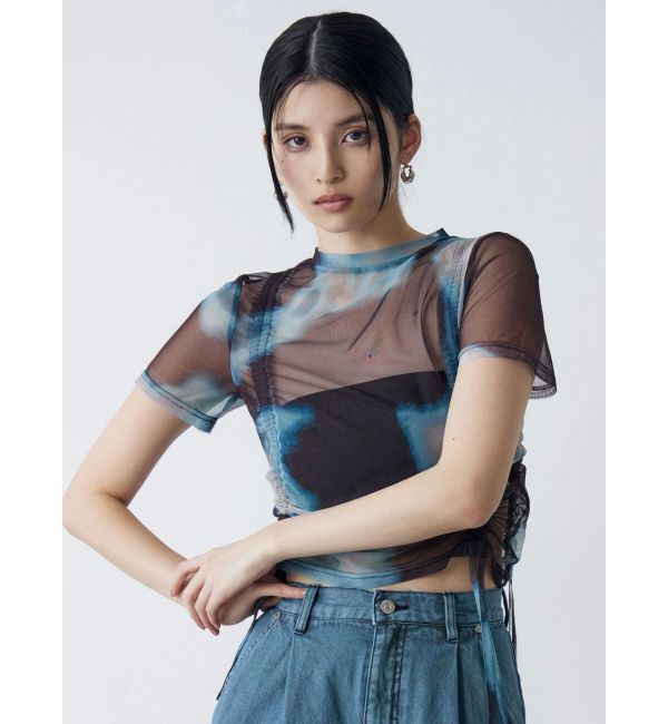 MURUA「【追加生産分】グラデーションシアートップス」|Tシャツ・カットソー|