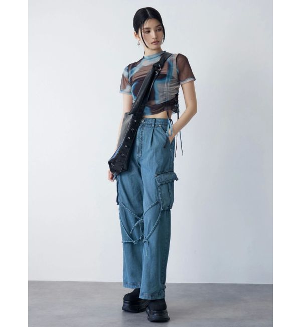 MURUA「【追加生産分】グラデーションシアートップス」|Tシャツ・カットソー|